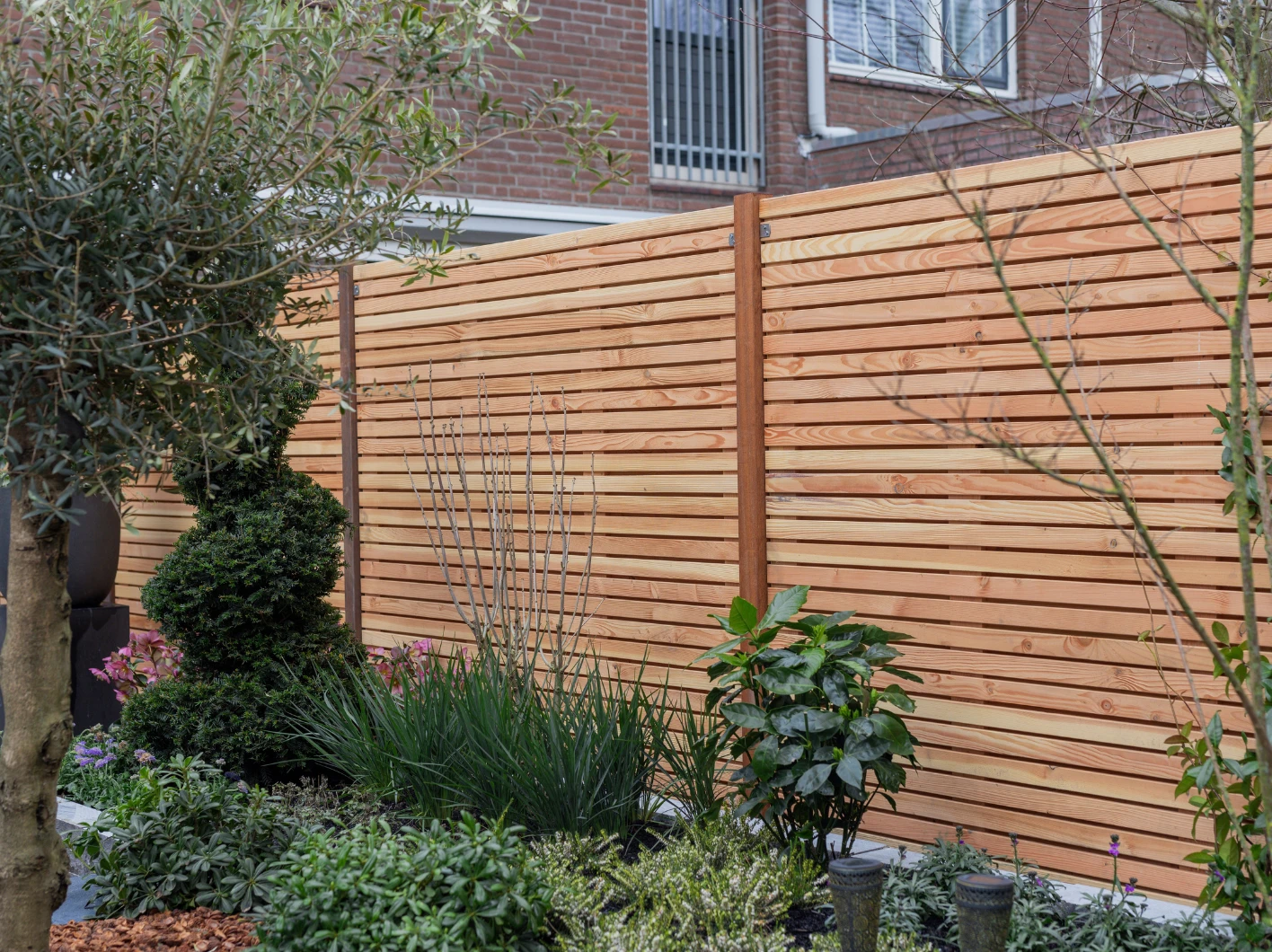 Schutting Douglas Rhombus Dubbelzijdig 180 x 180 cm - Afbeelding 6